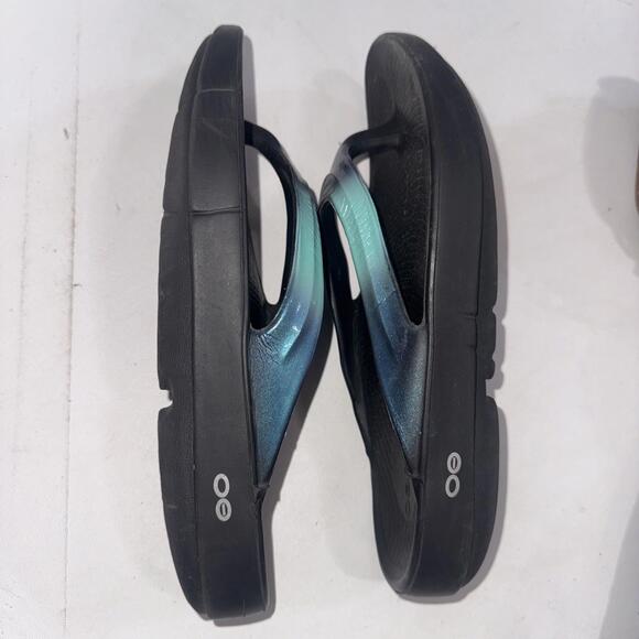 OOFOS Ooriginal Recovery Sandal Thong Flip Flops Multicolor Shoe Womens 11 EU 42 - Picture 2 of 6